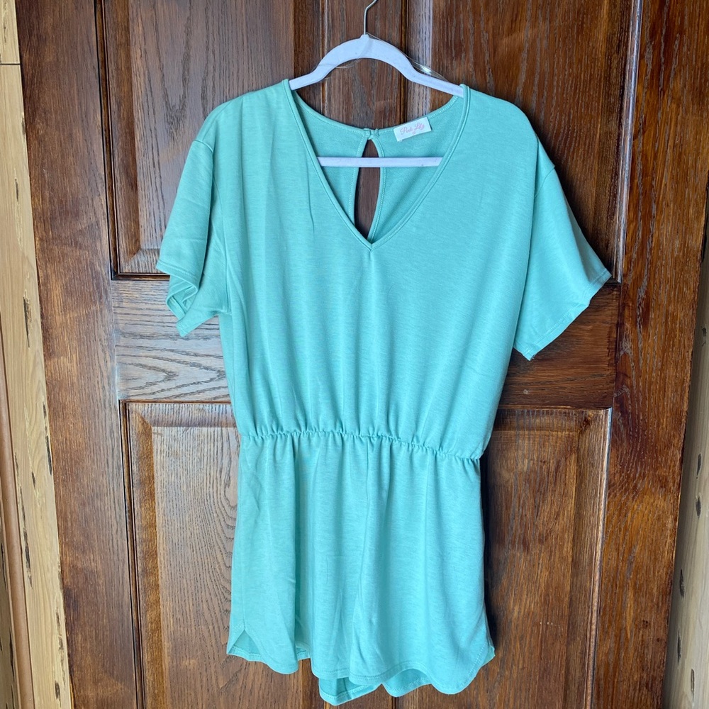 Pink Lily Romper